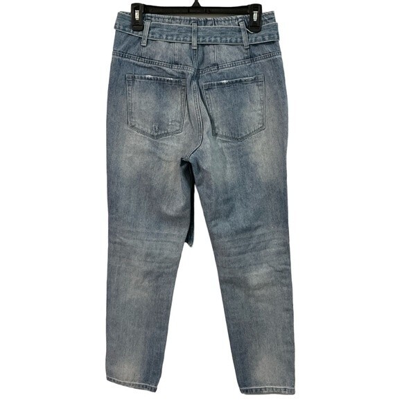 VERVET‎ Distressed Tie Waisted Belted Jeans High Rise Size 27 - Picture 2 of 7